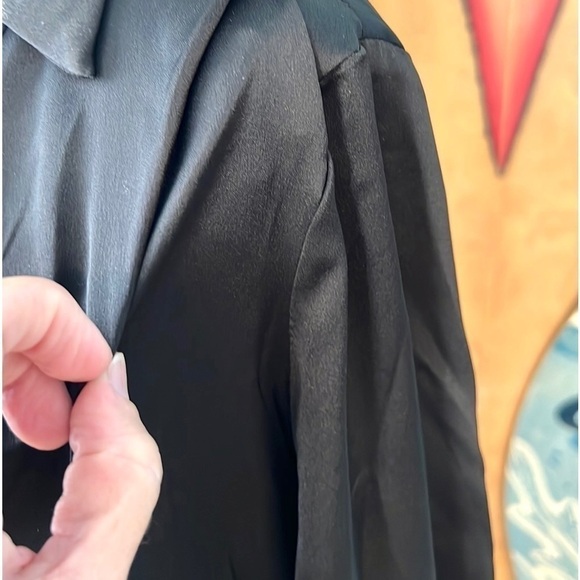 🔥Olia,Sexy Black Oversized Dress w/Low Scoop Neck, Incredible, Loose but SEXY,S - Picture 8 of 12